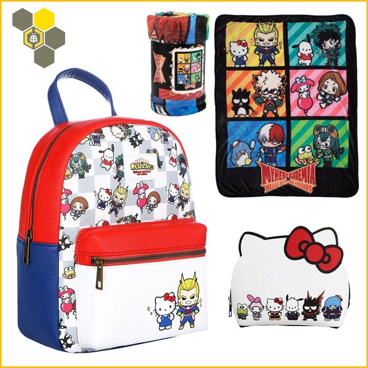 My Hero Academia Hello Kitty factory & Friends Sanrio Kawaii Mini Backpack Book Bag New