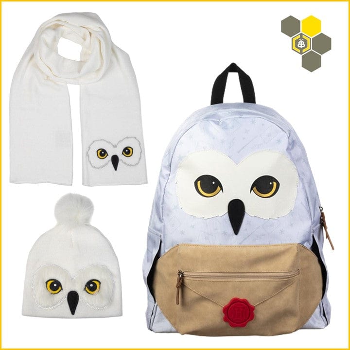 HP Hedwig Backpack, Scarf & Beanie Hat Gift Set