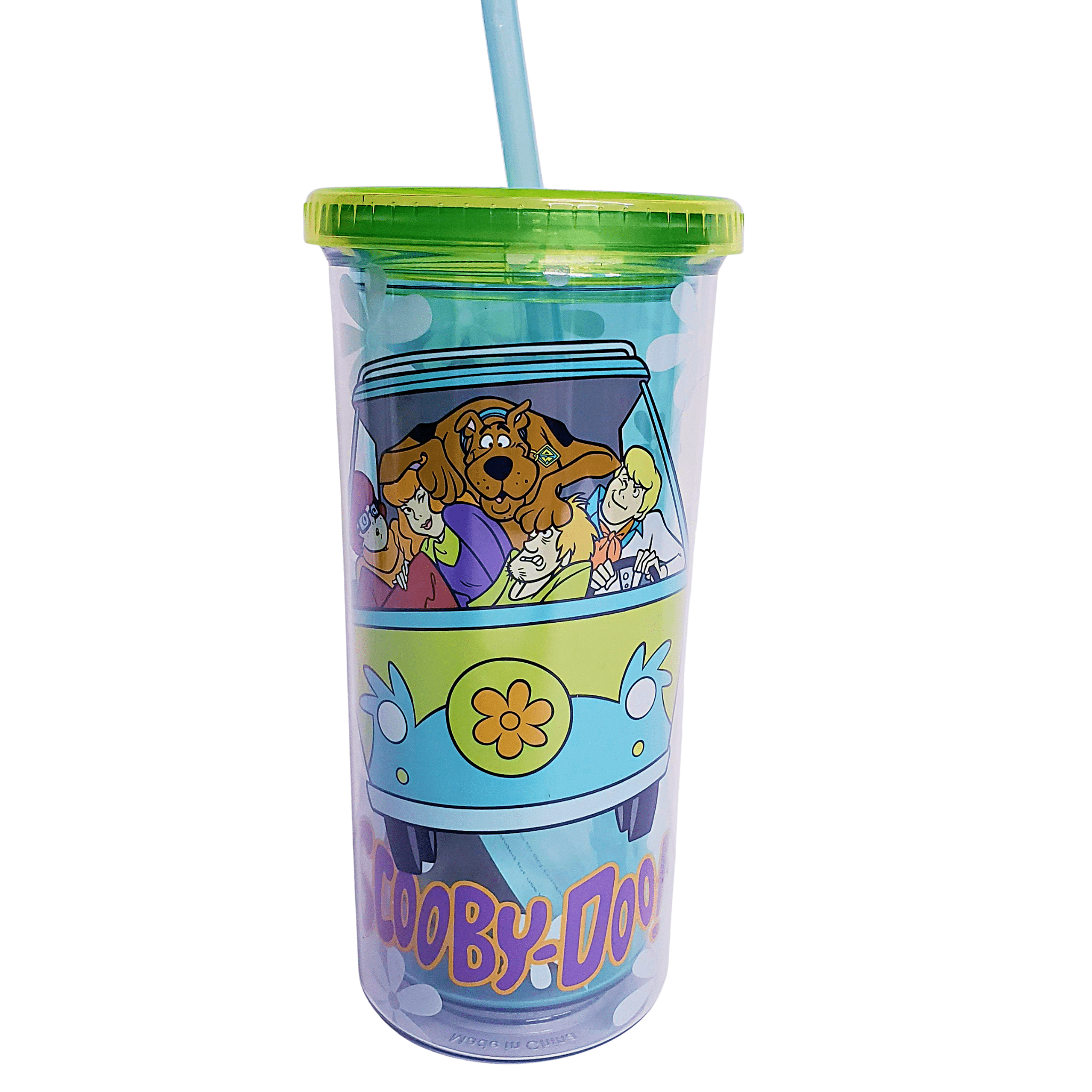 Vintage Scooby-Doo Tumbler Cup with Straw Zak Designs 1999