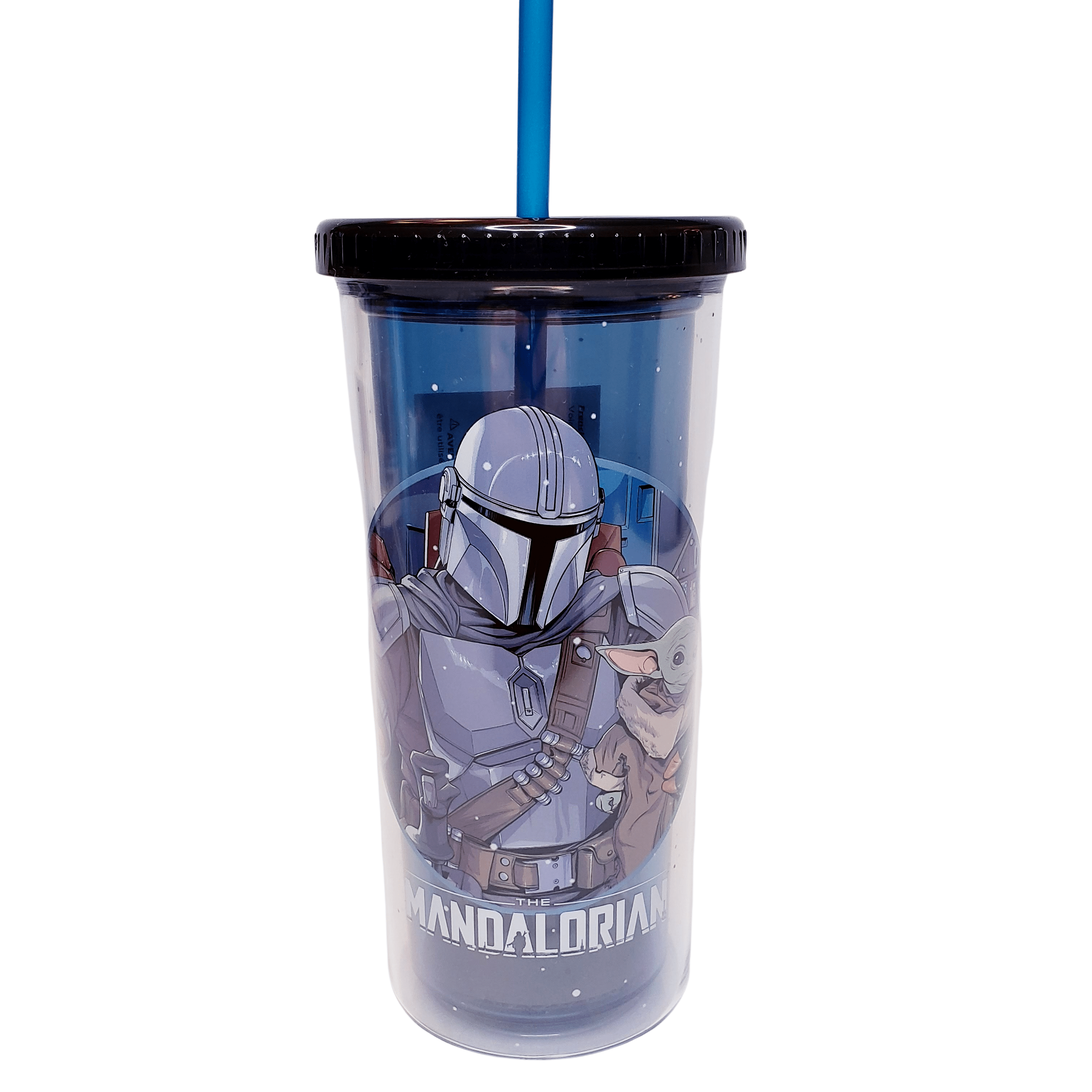 Disney Star Wars The Mandalorian Tumbler With Straw 20oz