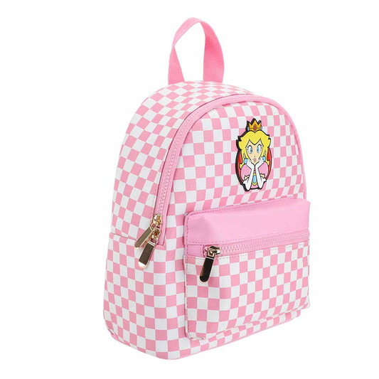 BioWorld Backpack Princess Peach Checkered Mini Backpack MPF6RCRSMBPP00