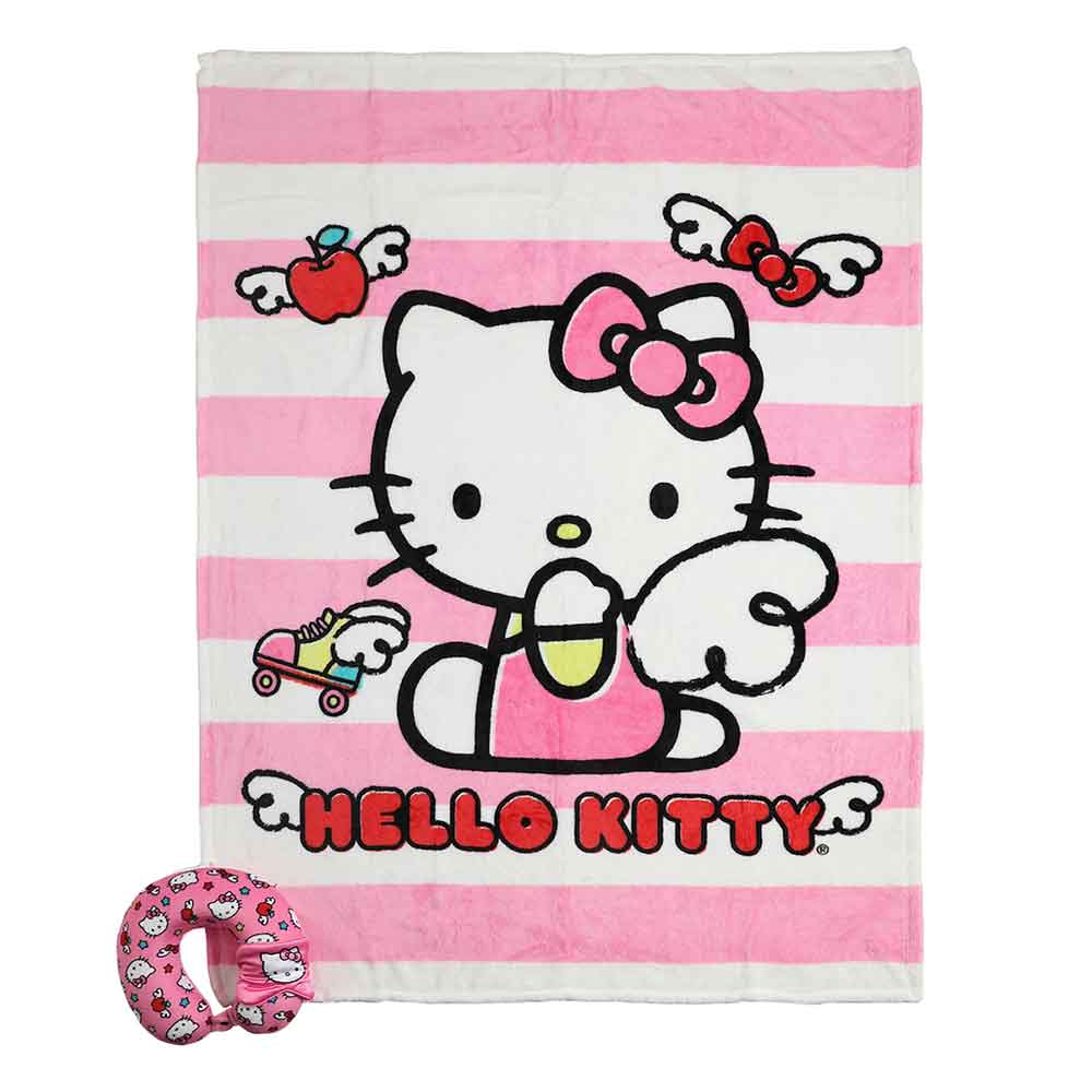 Bioworld Blanket Sanrio Hello Kitty Travel Set NPA665FHKCPP00