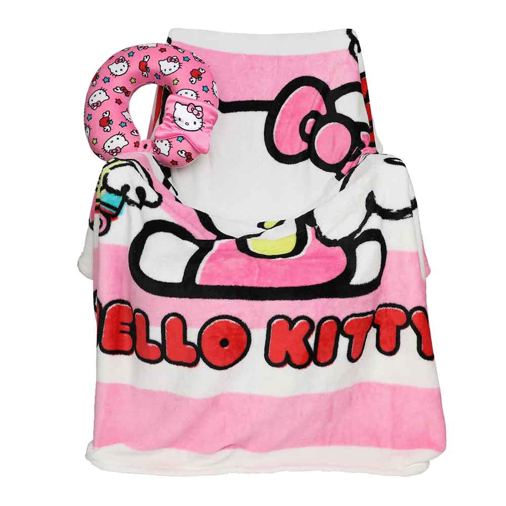 Bioworld Blanket Sanrio Hello Kitty Travel Set NPA665FHKCPP00