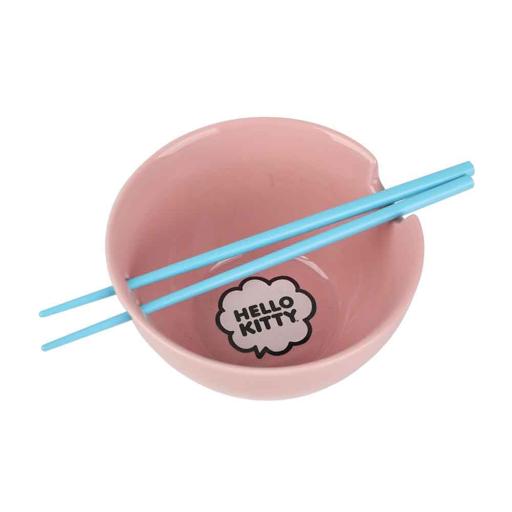 BioWorld Bowl Sanrio Hello Kitty Ramen Bowl With Chopsticks VRA6RZCHKCVI00