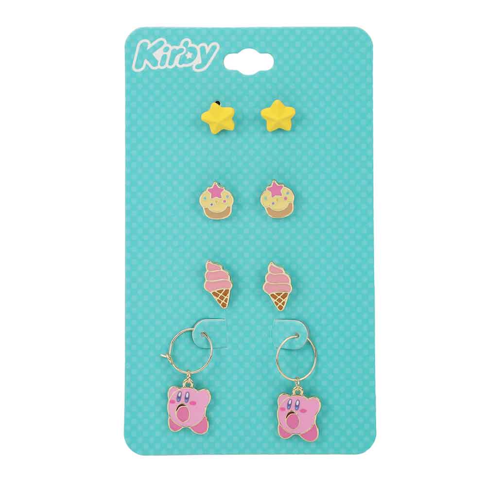 BioWorld Earrings Nintendo Kirby Junk Food 4Pk Earrings Set EGA5T72KBYPP00