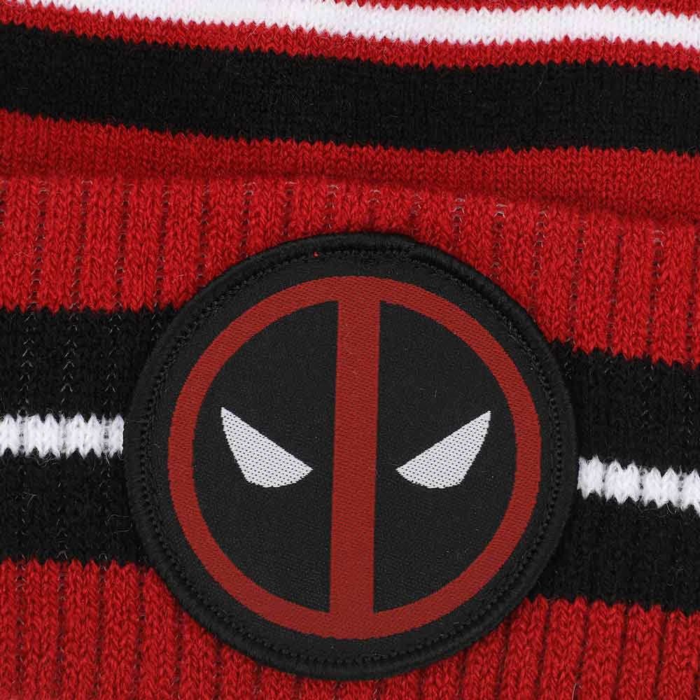 BioWorld Hat Marvel Deadpool Pom Cuff Beanie KCM74U7DPOPP00