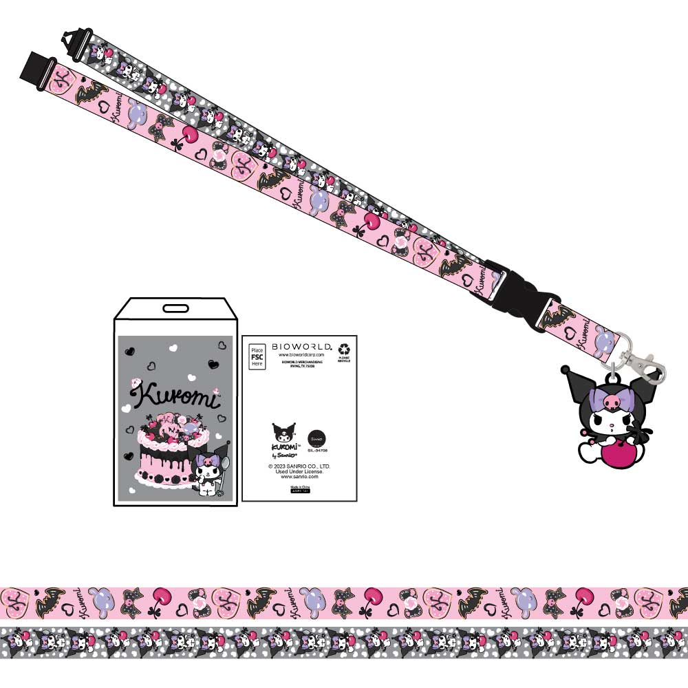 BioWorld Lanyard Sanrio Kuromi C&C Lanyard LAU5Y7SKMIPP00