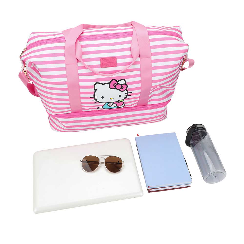 BioWorld Tote Bag Hello Kitty Duffle Travel Bag DBY6SZ3HKCPP00