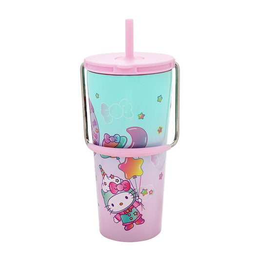 BioWorld Tumbler Hello Kitty 20 oz Stainless Steel Tumbler with Handle WAA73PKHSRVI00