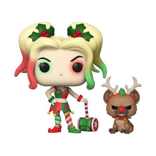 Funko Vinyl Figure DC Comics Holiday Harley Quinn With Helper Pop! FU50656