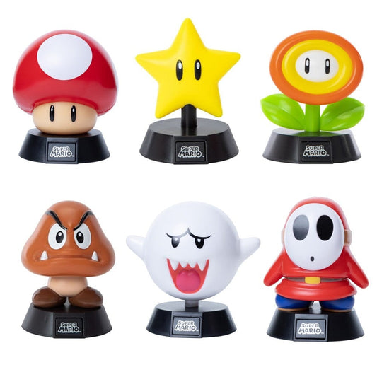 Paladone Desk Light Super Mario Icons Mini Light PP030123 Set of 6