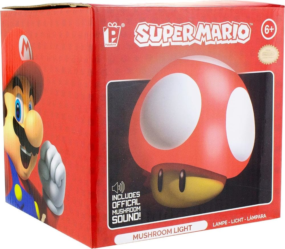 Paladone Desk Light Super Mario Red Mushroom Light With Sound PP4017NN