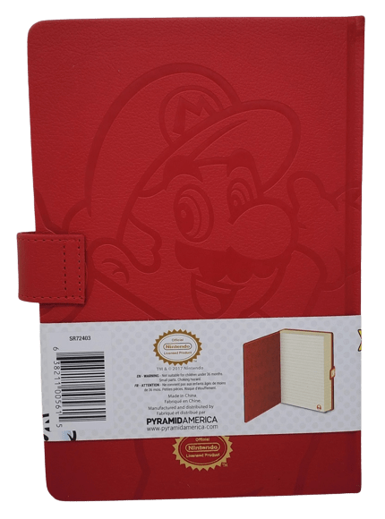 Pyramid America Journal Super Mario Bros. Debossed Hardcover Notebook SR72403