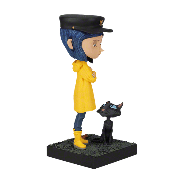 Royal Bobbles Action Figure Coraline: Coraline And Cat Bobblehead Statue RB1349