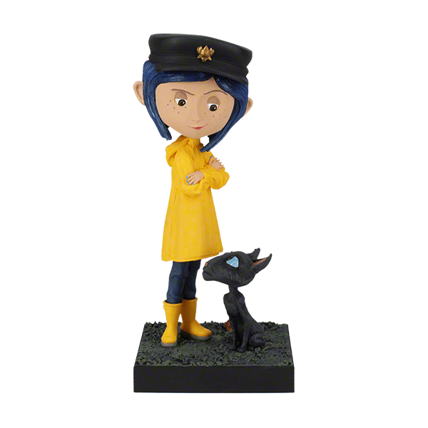 Royal Bobbles Action Figure Coraline: Coraline And Cat Bobblehead Statue RB1349