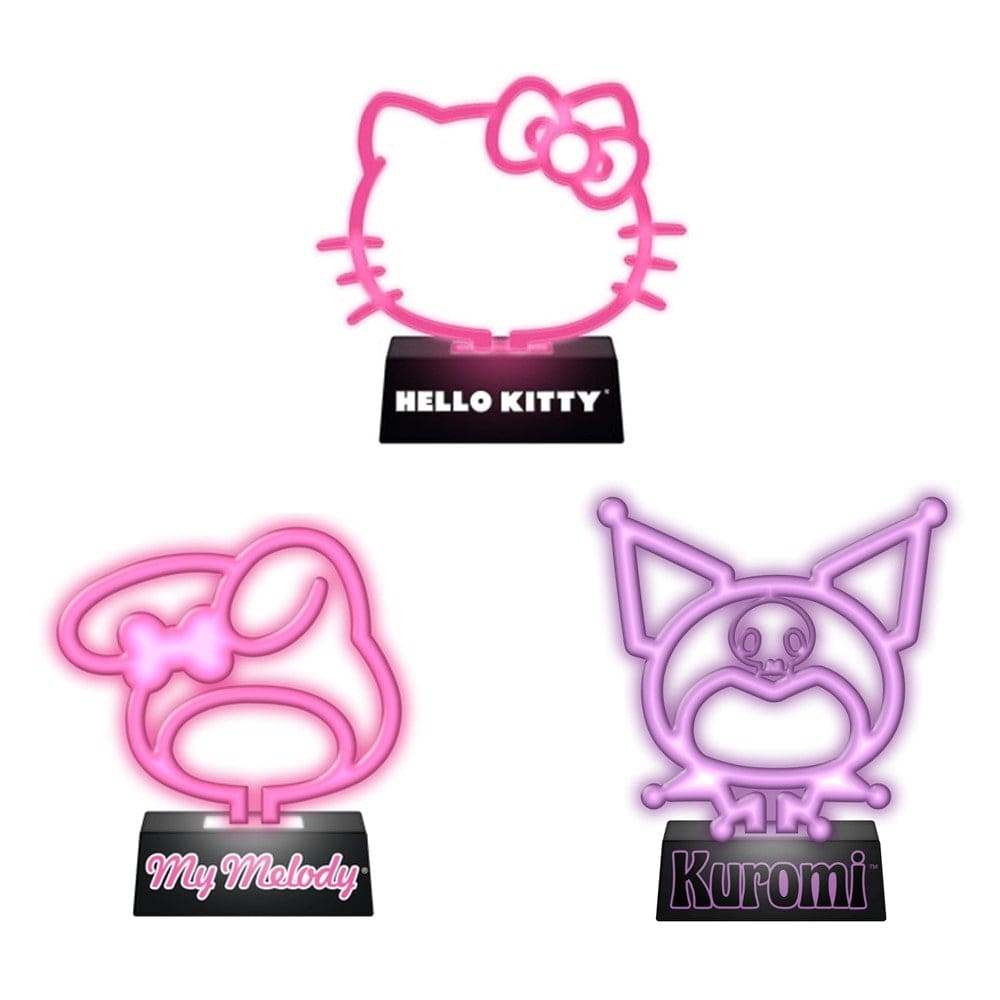 Silver Buffalo Desk Light Hello Kitty & Friends Led Neon Lamp