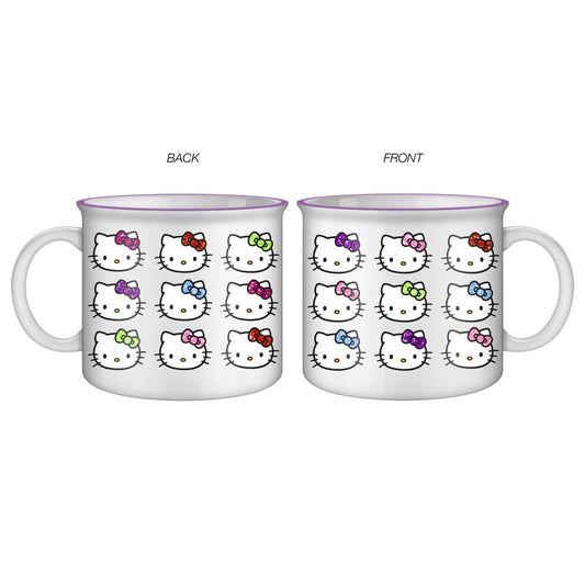 Silver Buffalo Mug Sanrio Hello Kitty Color Bows Ceramic Mug 20oz KTY227E1