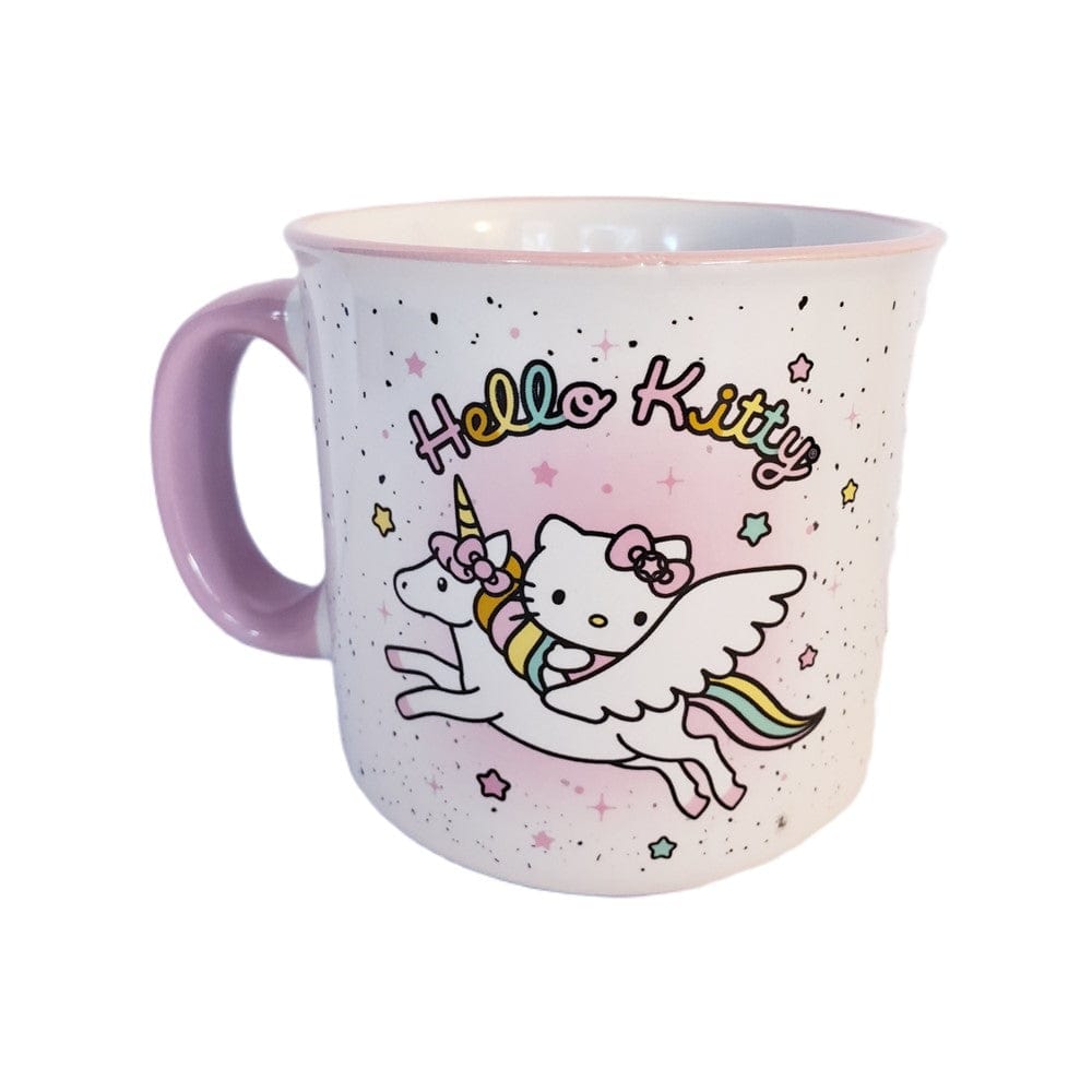 Silver Buffalo Mug Sanrio Hello Kitty Riding Unicorn Ceramic Mug 20oz KTY505E1
