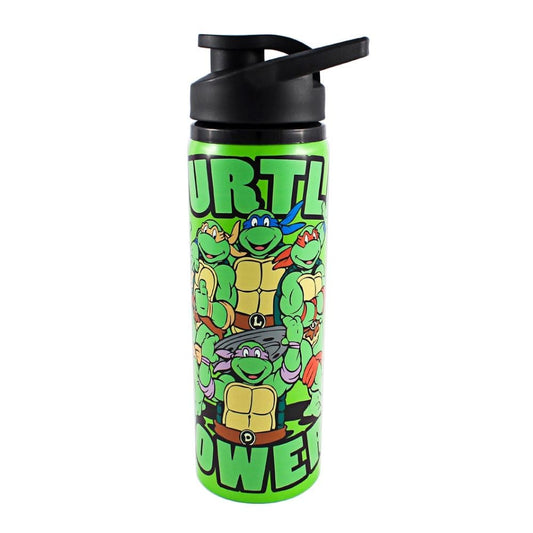 Silver Buffalo Tumbler TMNT Turtle Power Stainless Steel Water Bottle NT1389ST