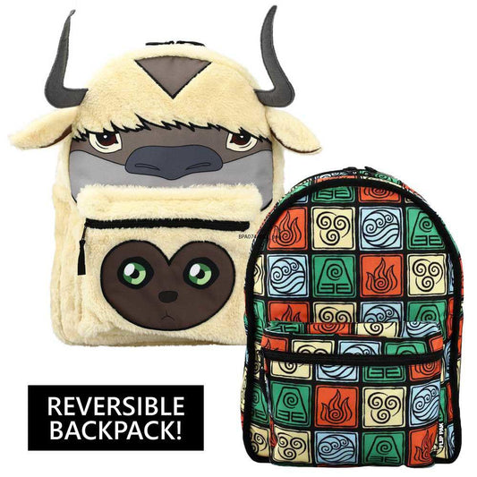 Bioworld Avatar The Last Airbender Reversible 3D Backpack Appa & Momo