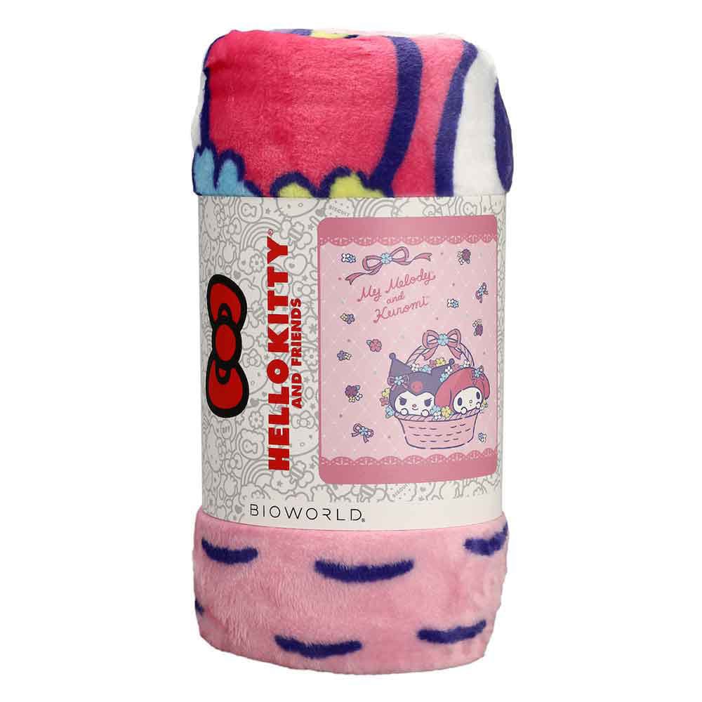 BioWorld Blanket Sanrio Kuromi & My Melody Fleece Throw Blanket