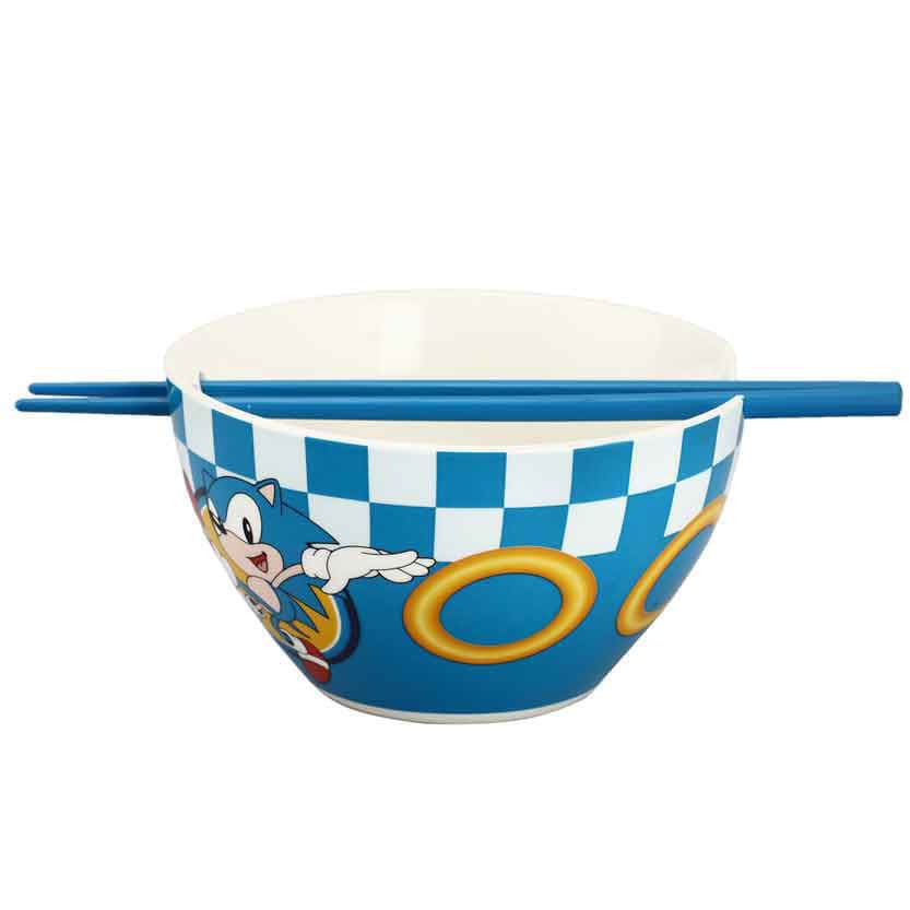 BioWorld Bowl Sonic The Hedgehog Ceramic Ramen Bowl VRA0WTESEGVI00