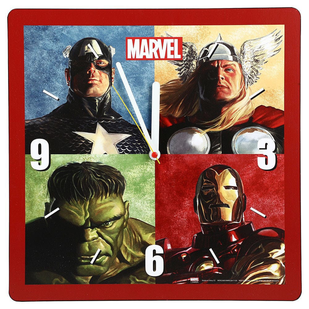 Bioworld Marvel Avengers Retro Wall Clock