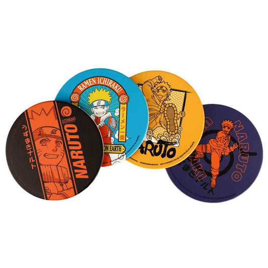 Bioworld Coasters Naruto Uzumaki Ceramic Coasters 4-pack VKA2EWGNARVI00