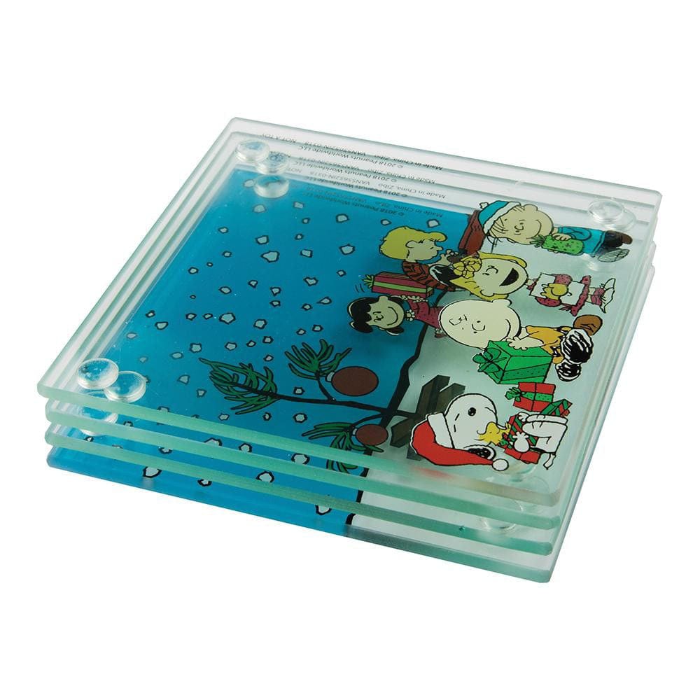 Bioworld Coasters Peanuts Christmas Glass Coasters 4-pack VH8CAMPNT00VIE8