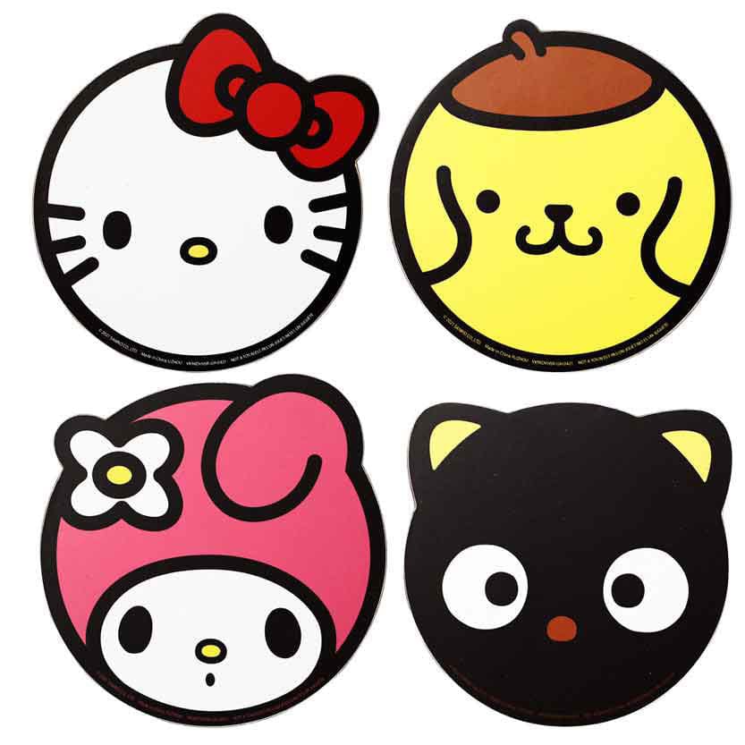 Bioworld Sanrio Hello Kitty Coasters 4-pack