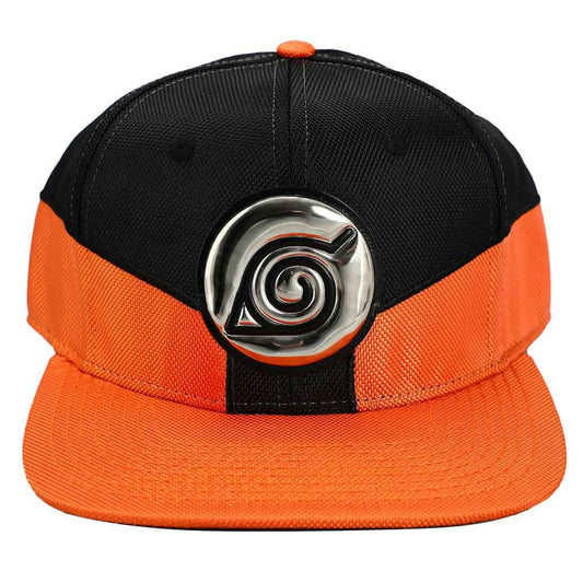 BioWorld Hat Naruto Chrome Patch Flat Bill Hat