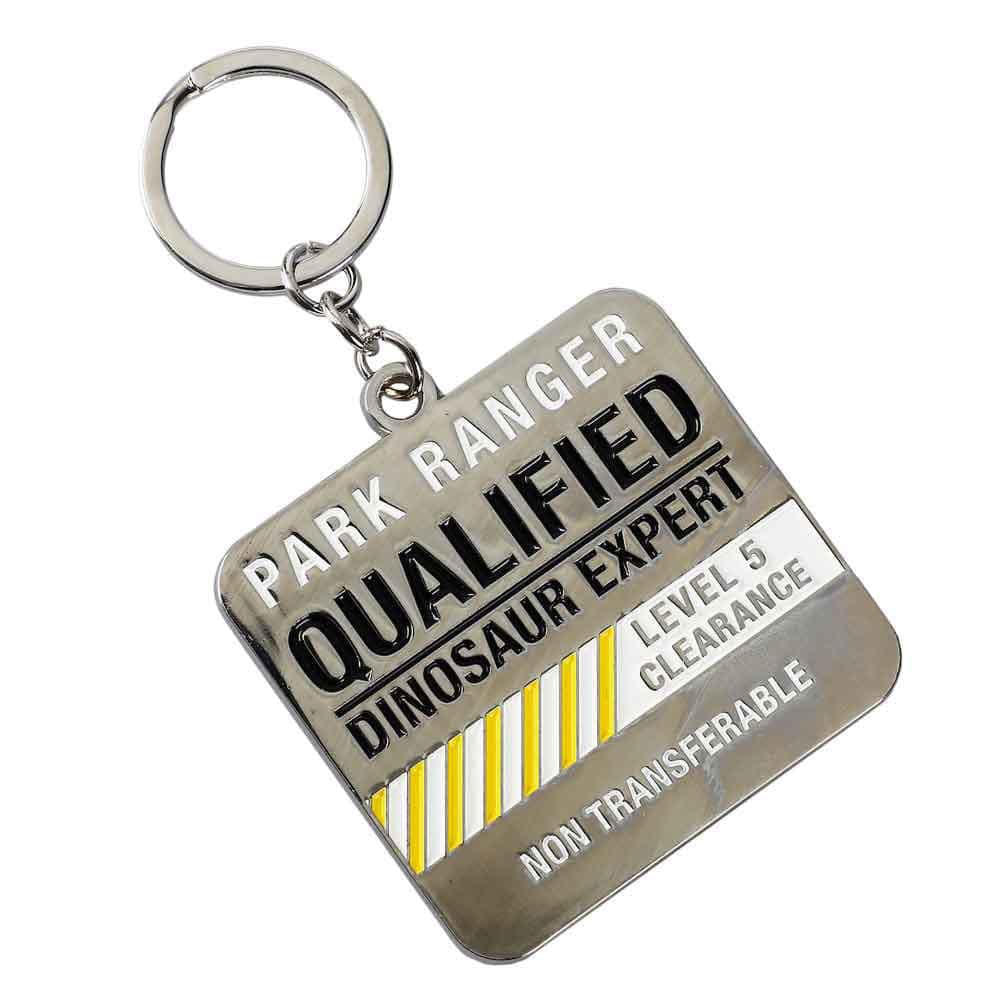 BioWorld Keychain Jurassic Park Qualified Park Ranger Keychain