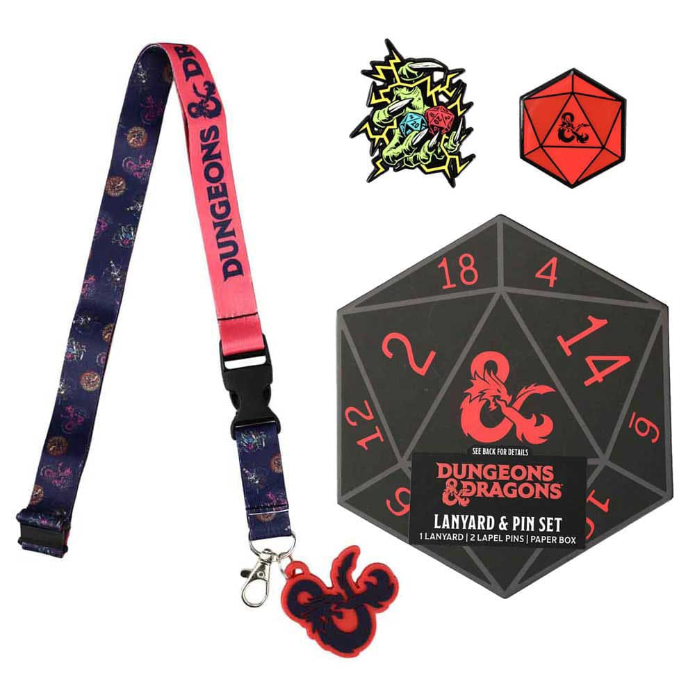 BioWorld Lanyard Dungeons & Dragons Pin & Lanyard Gift Set CMA0KEVDADPP00