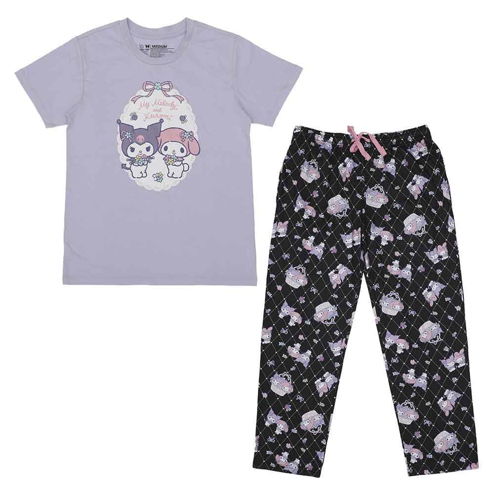 BioWorld Pajamas Sanrio Kuromi & My Melody Sleepware Set