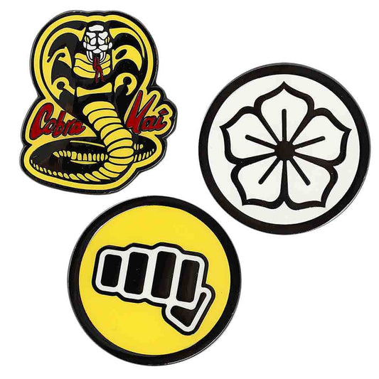 Bioworld Netflix Cobra Kai Enamel Pins Set