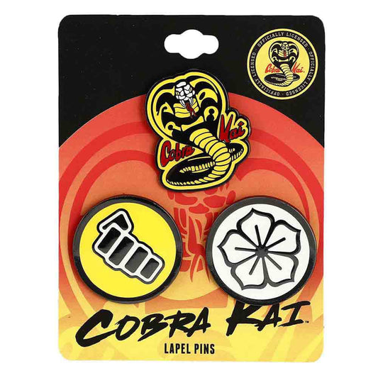 Bioworld Netflix Cobra Kai Enamel Pins Set