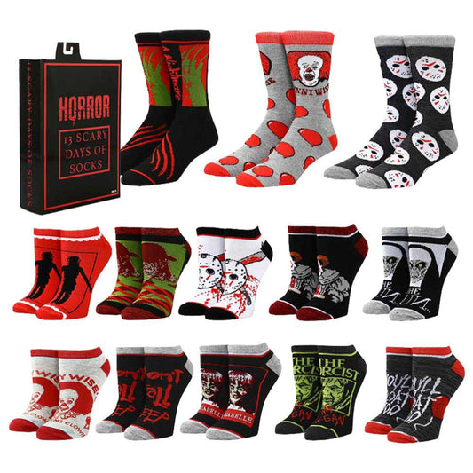 BioWorld Socks Horror Icons 13 Days Of Scary Socks Box Set