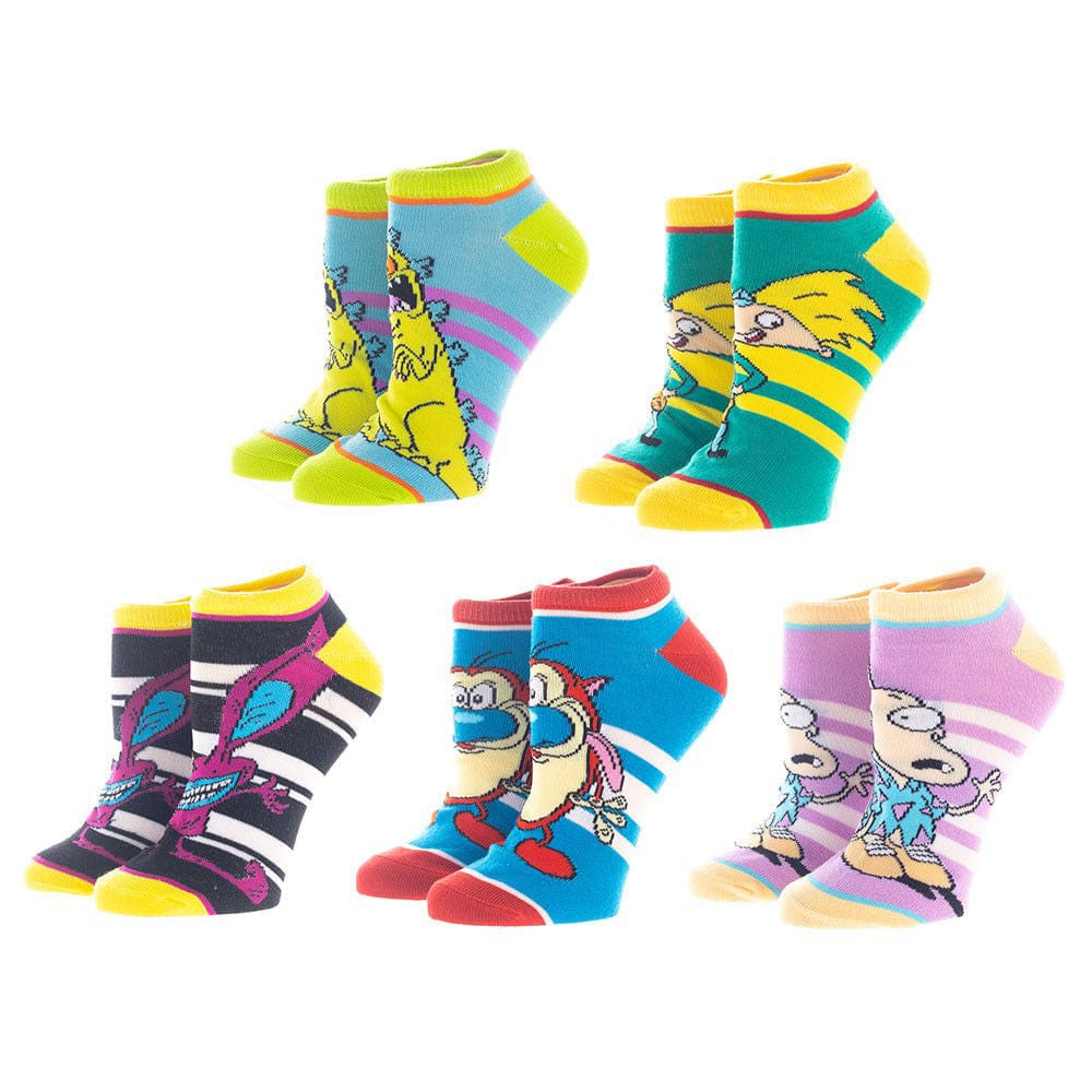 BioWorld Socks Nickelodeon Ankle Socks 5pk XS8UYBNIC00PP00