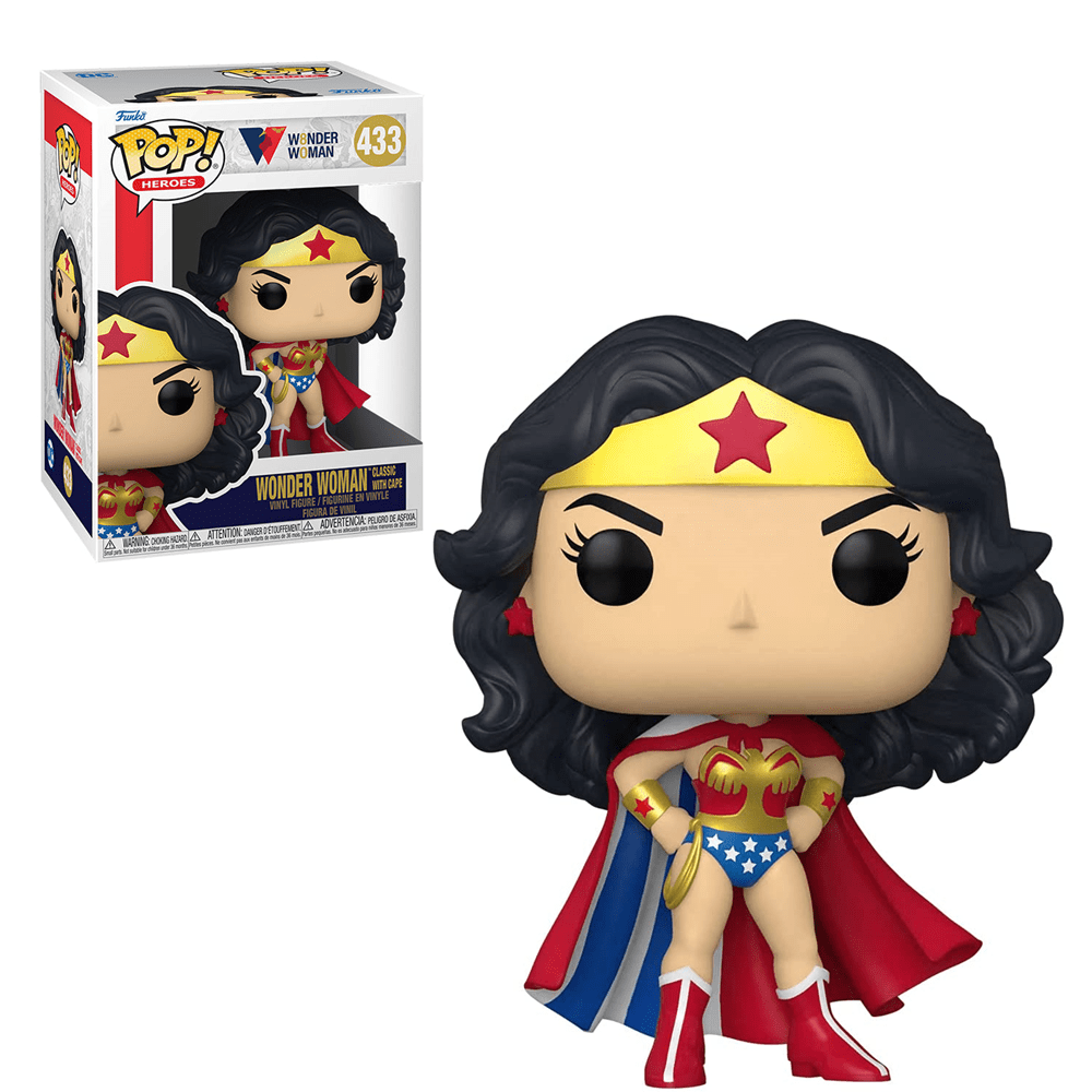 Funko Vinyl Figure Wonder Woman With Cape 80th Anniversary Pop! FU55008