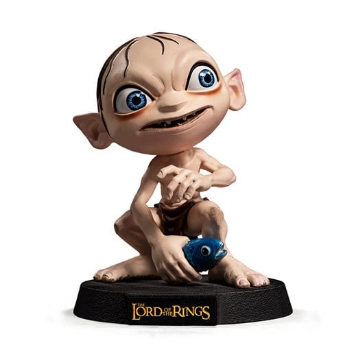 LOTR Lord of the Rings Gollum Holding Fish MiniCo. Vinyl Figure