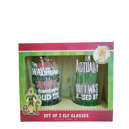 The Elf Movie Pint Glassware Set 16oz