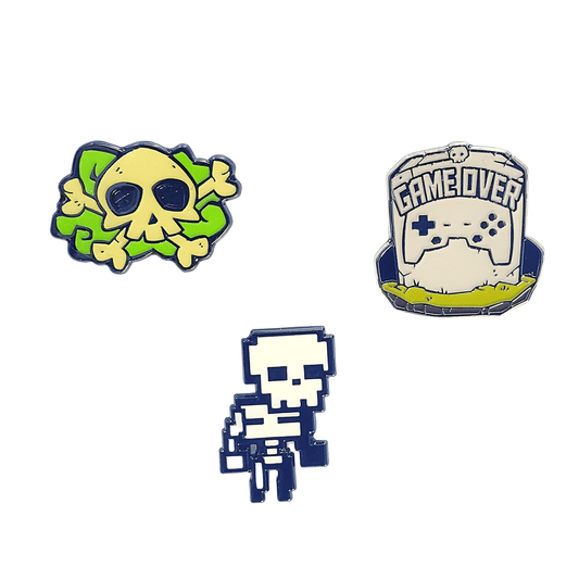 PinClub Gamer Culture Enamel Pins 3-pack