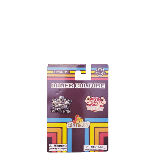 PinClub Gamer Culture Enamel Pins 3-pack