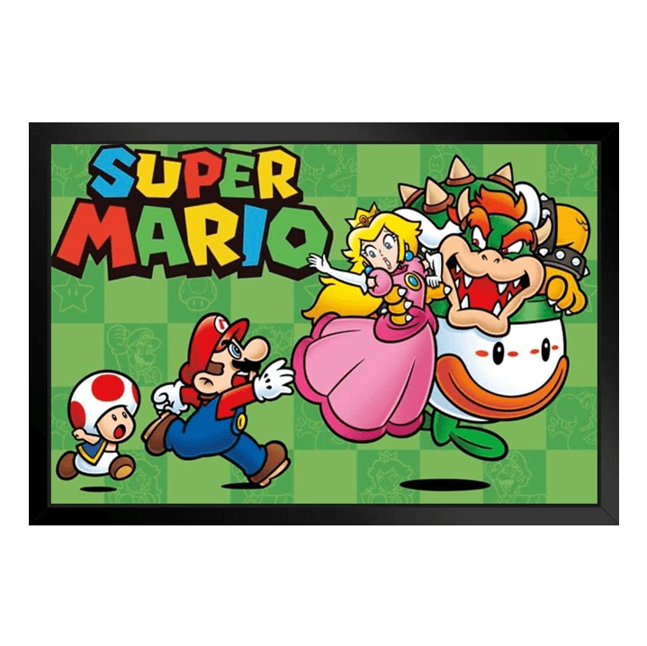 Pyramid America Nintendo Super Mario Bros. 11x17 Framed Wall Art