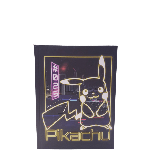 Silver Buffalo Journal Nintendo Pokemon Hardcover Notebook PK142142 Pikachu Neon