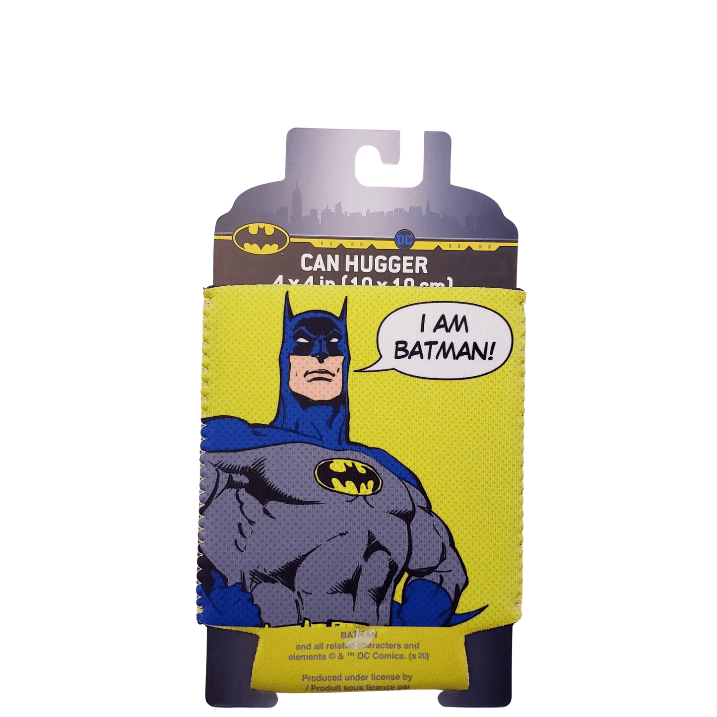 DC Comics Justice League Batman Neon Green Neoprene Koozie