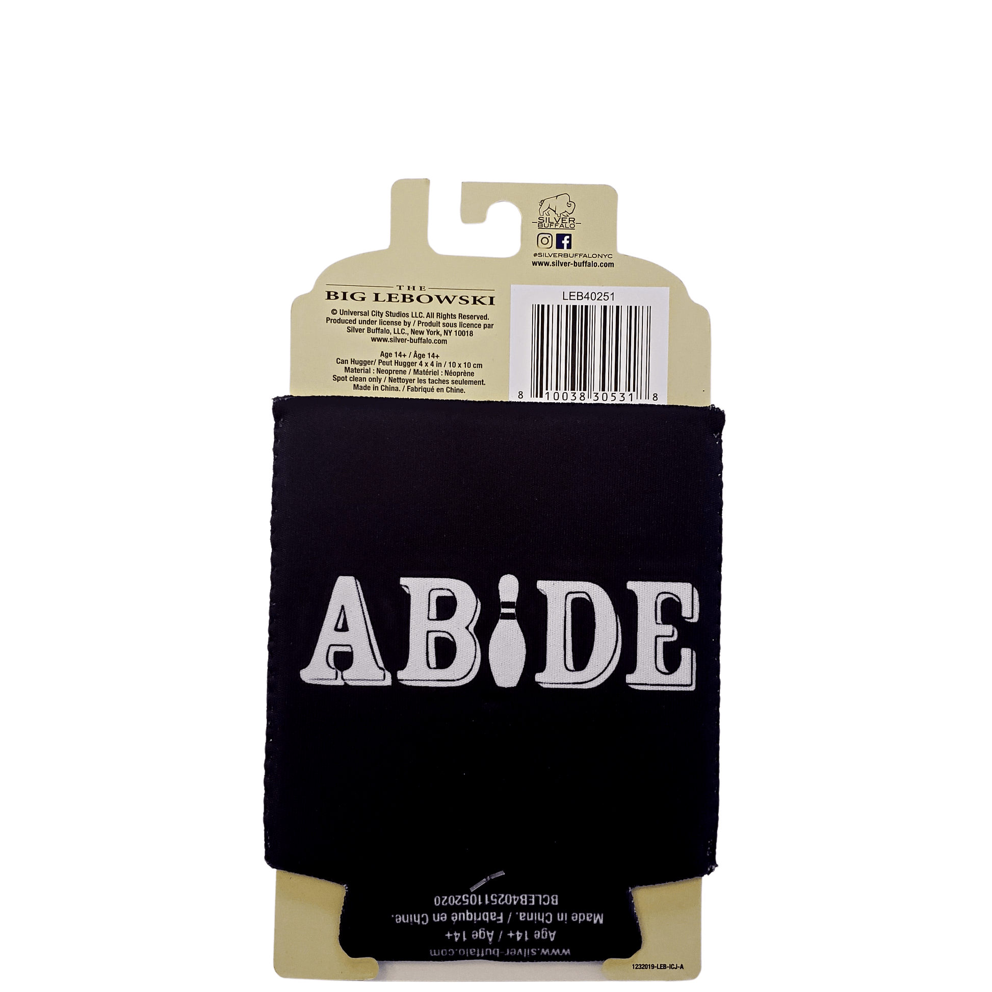 The Big Lebowski Movie Neoprene Koozie back