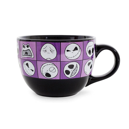 Silver Buffalo Mug The Nightmare Before Christmas Ceramic Soup Mug NB123033-f1 Jack Silly Faces