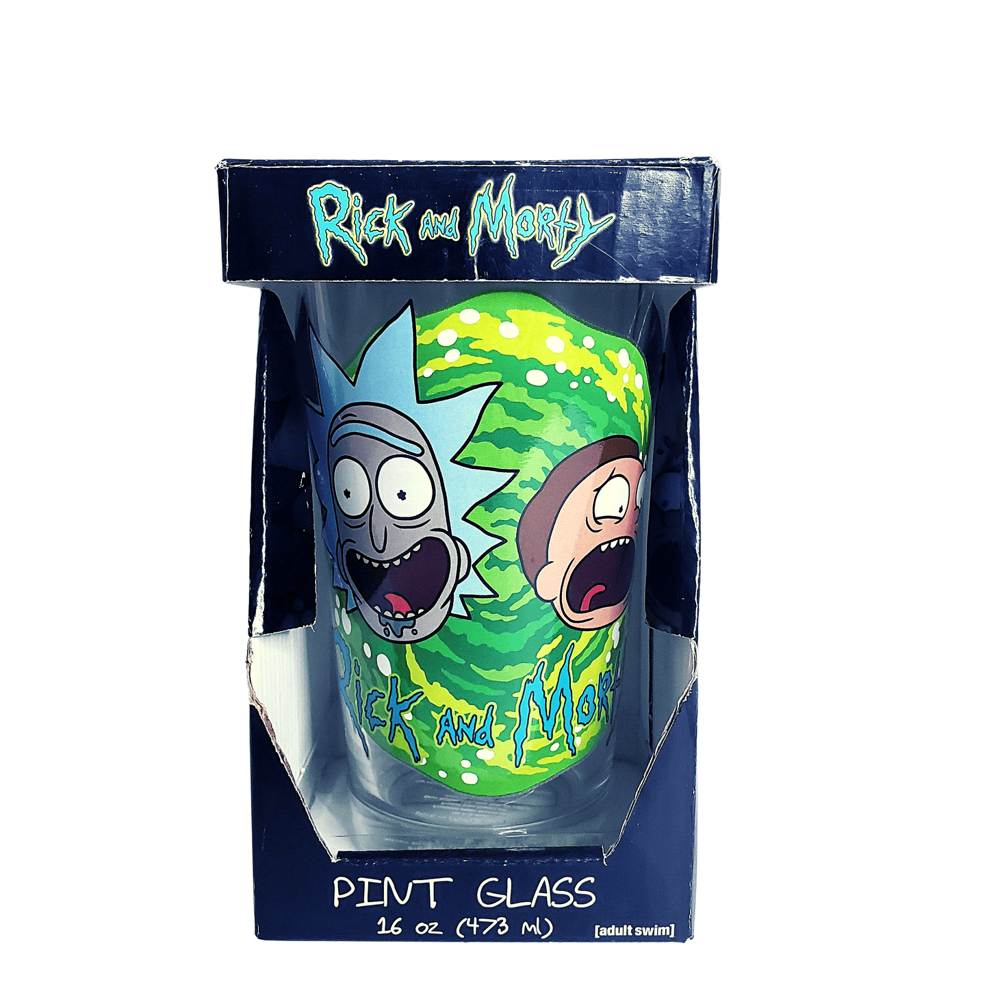 Silver Buffalo Pint Glass Adult Swim Rick And Morty Pint Glass 16oz