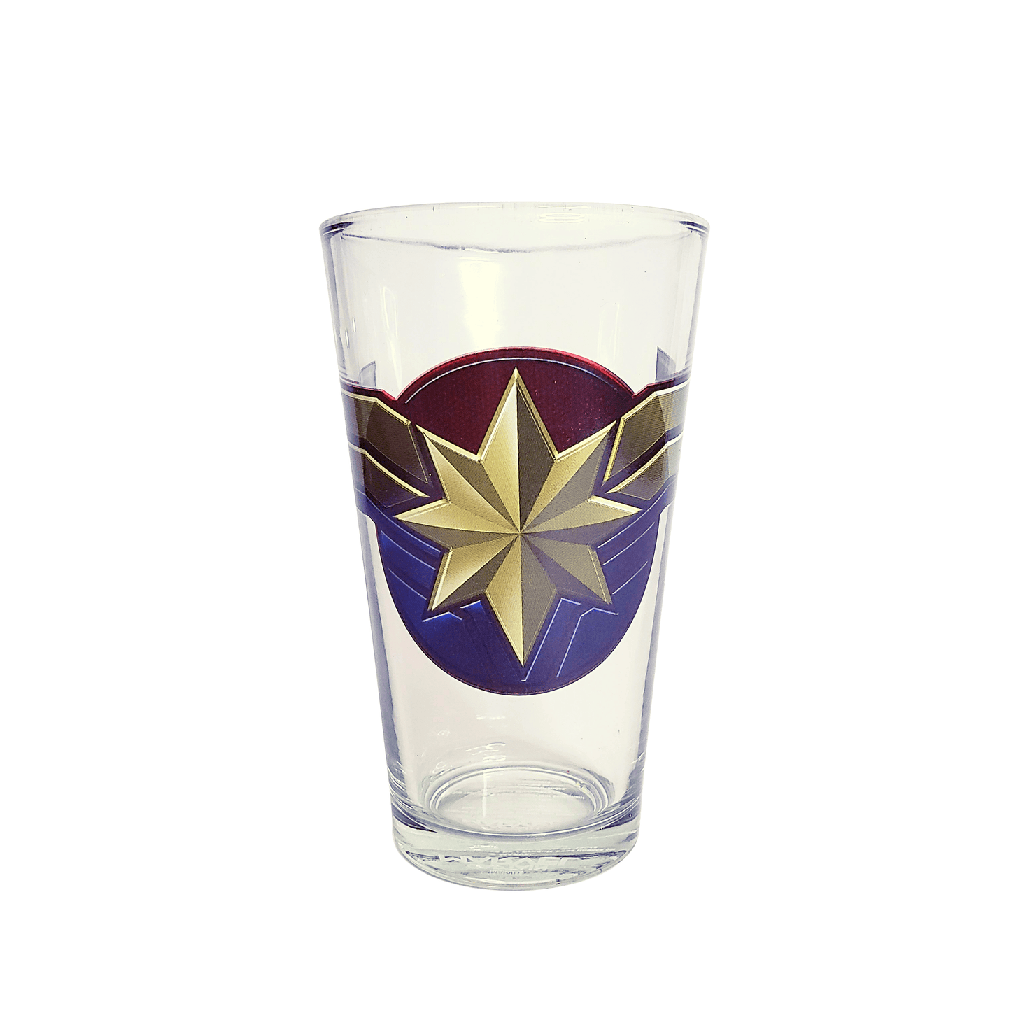 Silver Buffalo Pint Glass Marvel Comics Captain Marvel Pint Glass 16oz CMM30766B